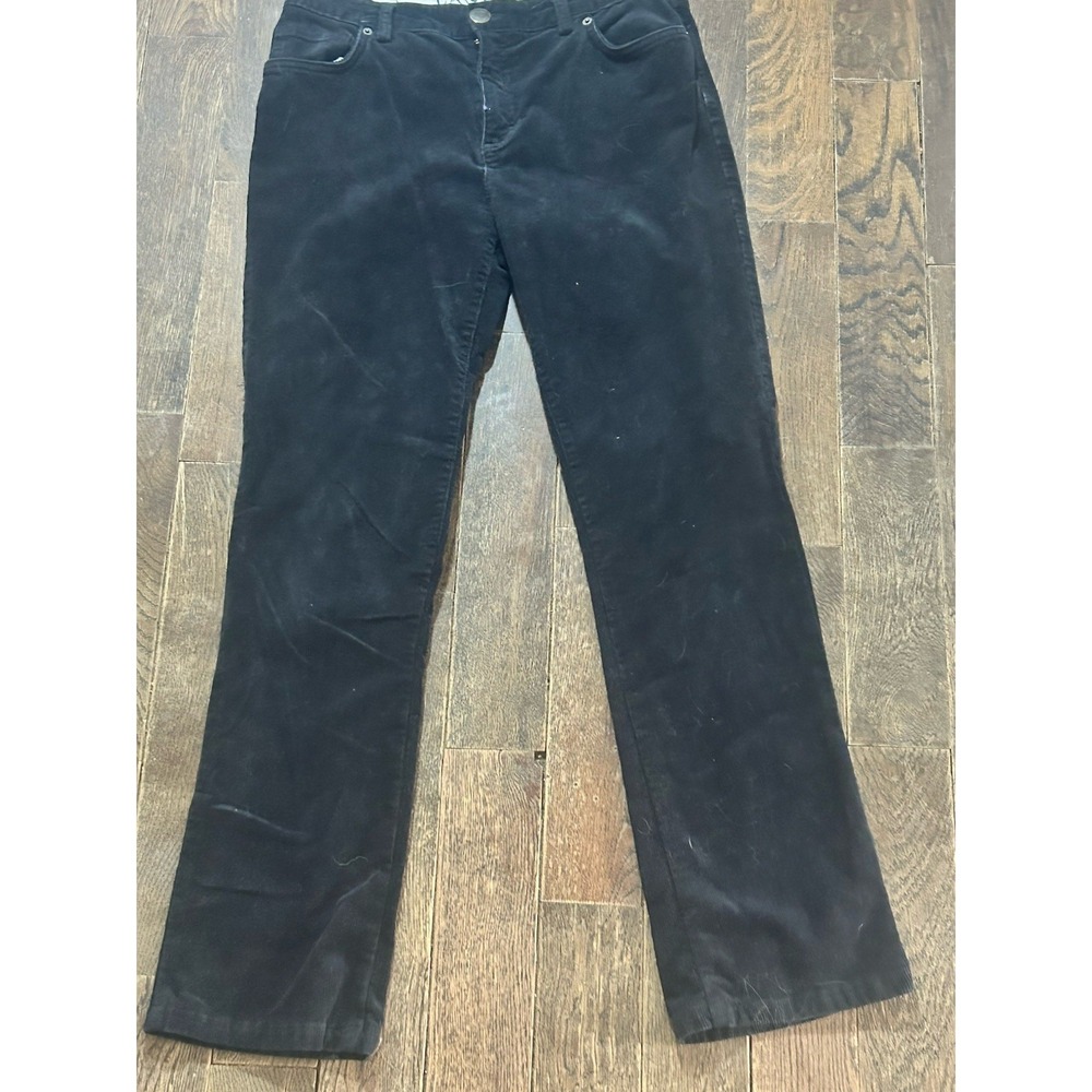Lands' End Women's 6~ Black Cords Straight Leg Corduroy